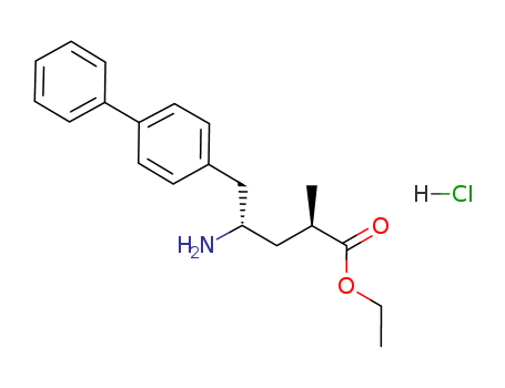 149690-12-0  ,(2R,4S)-ethyl 5-([1,1'-biphenyl]-4-yl)-4-aMino-2-Methylpentanoate,(2R,4S)-ethyl 5-([1,1'-biphenyl]-4-yl)-4-aMino-2-Methylpentanoate;(2R,4S)-ethyl 5-([1,1'-biphenyl]-4-yl)-4-aMino-2-Methylpentanoate hydrochloride;(2R,4S)-4-Amino-5-(biphenyl-4-yl)-2-methylpentanoic acid ethyl ester hydrochloride;(2R,4S)-4-Amino-5-(biphenyl-4-yl)-2-methylpentanoic acid ethyl ester hydrochloride (1:1);(2R,4S)-ethyl 5-([1,1'-biphenyl]-4-yl)-4-aMino-2-Methylpentanoate HCl;LCZ696 Intermediate2;LCZ698;[1,1'-Biphenyl]-4-pentanoic acid, γ-amino-α-methyl-, ethyl ester, hydrochloride (1:1), (αR,γS)-