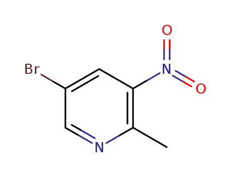 Molecular Structure of 911434-05-4 (5-Bromo-2-methyl-3-nitropyridine)
