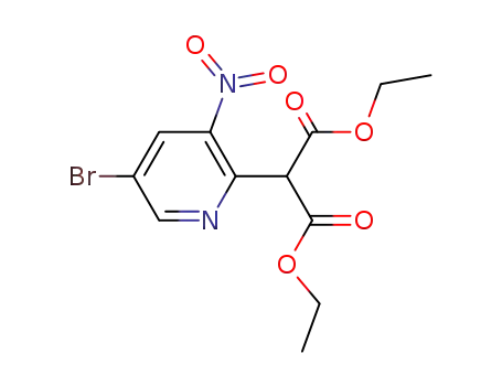 2-(5-bromo-3-nitro-pyridin-2-yl)-malonic acid diethyl ester