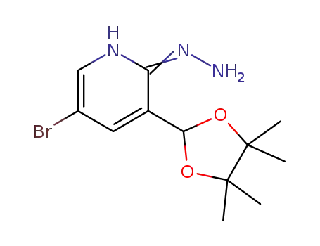 5-bromo-3-(4,4,5,5-tetramethyl-1,3-dioxolan-2-yl)-2(1H)-pyridinone hydrazone