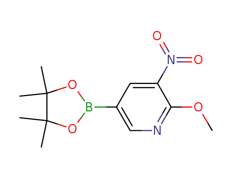 2-methoxy-3-nitro-5-(4,4,5,5-tetramethyl-1,3,2-dioxaborolan-2-yl) pyridine