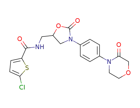 5-chloro-N-({(5)-2-oxo-3-[4-(3-oxo-4-morpholinyl)-phenyl]-1,3-oxazolidin-5-yl}-methyl)-2-thiophenecarboxamide