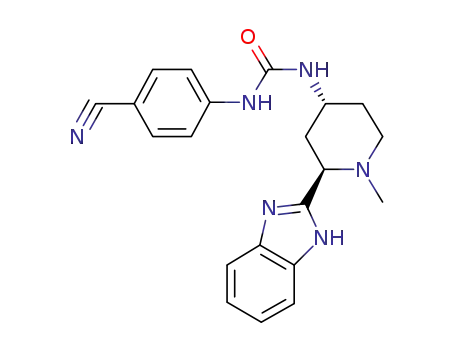 1-((2R,4R)-2-(1H-benzo[d]imidazol-2-yl)-1-methylpiperidin-4-yl)-3-(4-cyanophenyl)urea