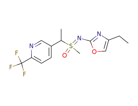 5-{1-[methyl(4-ethyl-1,3-oxazol-2-yl)sulfonimidoyl]ethyl}-2-(trifluoromethyl)pyridine