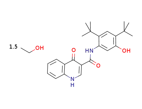 N-[2,4-bis(1,1-dimethylethyl)-5-hydroxyphenyl]-1,4-dihydro-4-oxoquinoline-3-carboxamide.ethanol