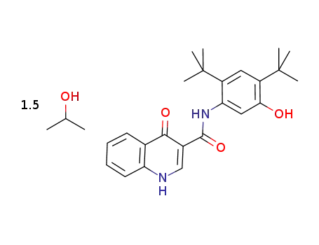 N-[2,4-bis(1,1-dimethylethyl)-5-hydroxyphenyl]-1,4-dihydro-4-oxoquinoline-3-carboxamide.2-propanol