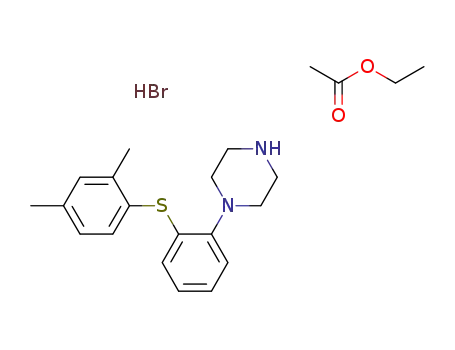 1-[2-(2,4-dimethylphenylsulfanyl)-phenyl]piperazine hydrobromide ethyl acetate solvate