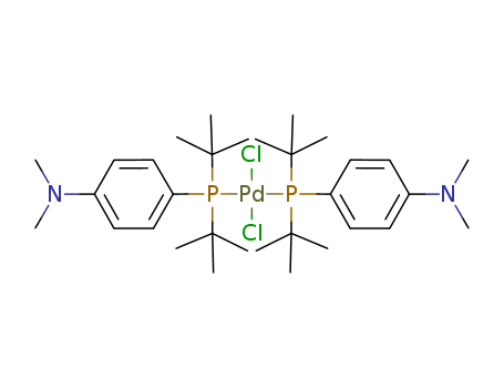 887919-35-9,BIS(DI-TERT-BUTYL(4-DIMETHYLAMINOPHENYL)PHOSPHINE)DICHLOROPALLADIUM(II),BIS(DI-TERT-BUTYL(4-DIMETHYLAMINOPHENYL)PHOSPHINE)DICHLOROPALLADIUM(II);(A-taPhos)2PdCl2