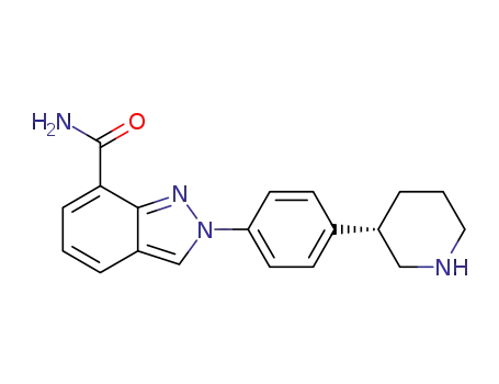 (3S)-3-[4-{7-(aminocarbonyl)-2H-indazol-2-yl}phenyl]piperidine
