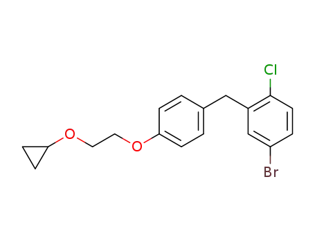 4-bromo-1-chloro-2-[[4-[2-(cyclopropyloxy)ethoxy]phenyl]methyl]benzene