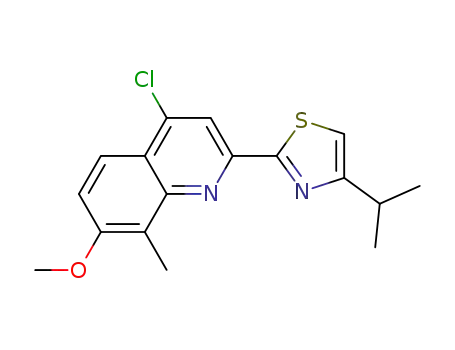 4-chloro-2-isopropylthiazolyl-7-methoxy-8-methylquinoline