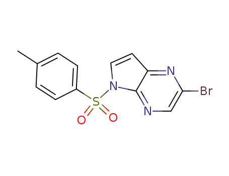 2-bromo-5-(p-toluenesulfonyl)-5H-pyrrolo[2,3-b]pyrazine