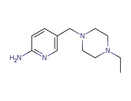 Molecular Structure of 1180132-17-5 (5-((4-Ethylpiperazin-1-yl)methyl)pyridin-2-amine)