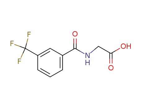 Molecular Structure of 17794-48-8 (2-[3-(Trifluoromethyl)benzoyl]aminoacetic acid)