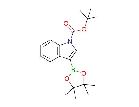 Molecular Structure of 942070-45-3 (1-BOC-indole-3-boronic acid, pinacol ester)
