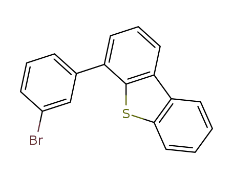 Molecular Structure of 1084334-28-0 (Dibenzothiophene, 4-(3-bromophenyl)-)