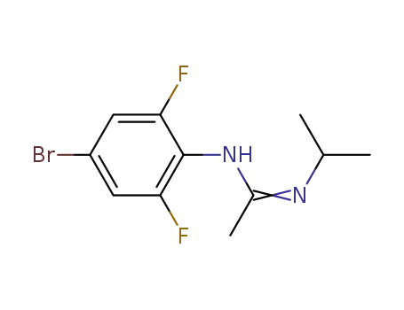 Molecular Structure of 1231930-29-2 (EthaniMidaMide, N-(4-broMo-2,6-difluorophenyl)-N'-(1-Methylethyl)-)