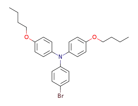 Molecular Structure of 666711-17-7 (4-Bromo-N,N-bis(4-butoxyphenyl)-aniline)