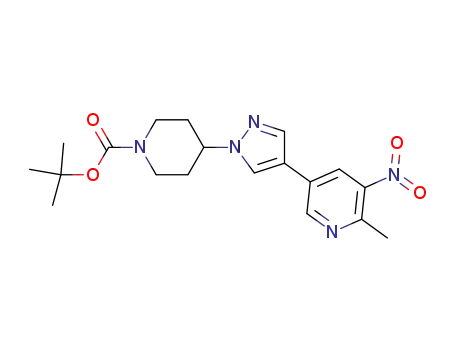tert-butyl 4-[4-(6-methyl-5-nitropyridin-3-yl)-1H-pyrazol-1-yl]piperidine-1-carboxylate