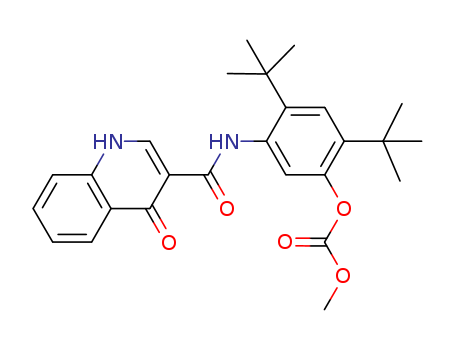 Carbonic acid 5-[[(1,4-dihydro-4-oxo-3-quinolinyl)carbonyl]amino]-2,4-bis(1,1-dimethylethyl)phenyl methyl ester