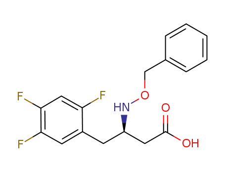 Benzenebutanoic acid,2,4,5-trifluoro-b-[(phenylmethoxy)amino]-,(bR)-