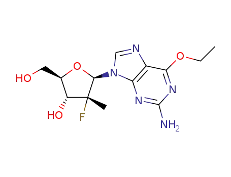 (2R,3R,4R,5R) 5-(2-amino-6-ethoxy-9H-purin-9-yl)-4-fluoro-2-(hydroxymethyl)-4-methyltetrahydrofuran-3-ol