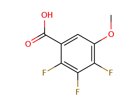 Molecular Structure of 38233-47-5 (2,3,4-Trifluoro-5-methoxybenzoic acid)