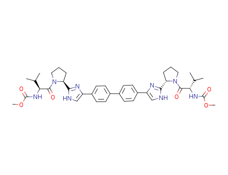 1009119-64-5,dimethyl (2S,2'S)-1,1'-((2S,2'S)-2,2'-(4,4'-(biphenyl-4,4'-diyl)bis(1H-imidazole-4,2-diyl))bis(pyrrolidine-2,1-diyl))bis(3-methyl-1-oxobutane-2,1-diyl)dicarbamate,BMS-790052;