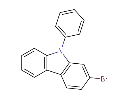 Molecular Structure of 94994-62-4 (2-Bromo-9-phenyl-9H-carbazole)