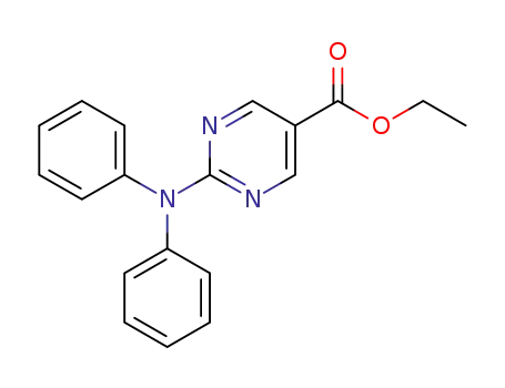 Molecular Structure of 1316216-05-3 (Ethyl-2-(diphenylaMino)pyriMidine-5-carboxylate)