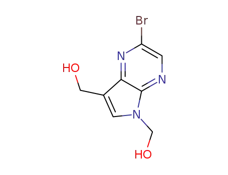 (2-bromo-5-hydroxymethyl-5H-pyrrolo[2,3-b]pyrazin-7-yl)-methanol