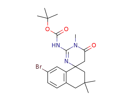 tert-butyl 7-bromo-1′,3,3-trimethyl-6′-oxo-3,4,5′,6′-tetrahydro-1′H,2H-spiro[naphthalene-1,4′-pyrimidine]-2′-ylcarbamat