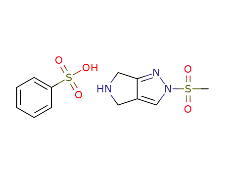 2-(methylsulfonyl)-2,4,5,6-tetrahydropyrrolo[3,4-c]pyrazol-5-ium benzenesulfonate
