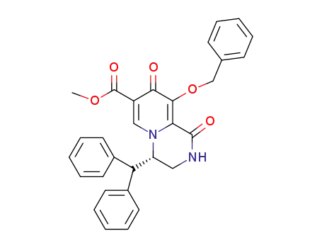methyl (S)-4-benzhydryl-9-(benzyloxy)-1,8-dioxo-1,3,4,8-tetrahydro-2H-pyrido[1,2-a]pyrazine-7-carboxylate