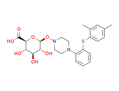(2S,3S,4S,5R,6S)-6-{4-[2-(2,4-dimethyl-phenylsulfanyl)-phenyl]-piperazin-1-yloxy}-3,4,5-trihydroxy-tetrahydro-pyran-2-carboxylic acid