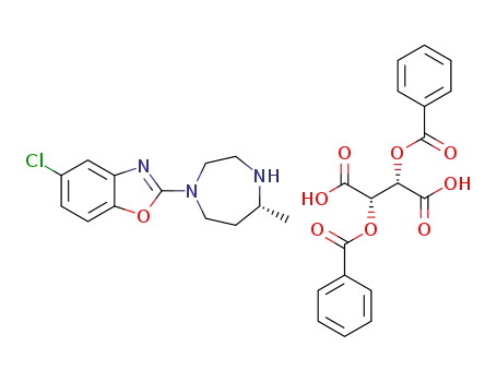 (R)-4-(5-chlorobenzo[d]oxazol-2-yl)-7-Methyl-1,4-diazepan-1-iuM (2S,3S)-2,3-bis(benzoyloxy)-3-carboxypropanoate