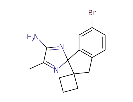 6'-bromo-5"-methyl-3'H-dispiro[cyclobutane-1,2'-indene-1',2"-imidazol]-4"-amine