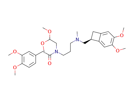 N-{3-[{[(7S)-3,4-dimethoxybicyclo[4.2.0]octa-1,3,5-trien-7-yl]methyl}-(methyl)amino]propyl}-N-(2,2-dimethoxyethyl)-2-(3,4-dimethoxyphenyl)acetamide