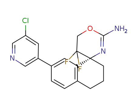 (R)-7-(5-chloropyridin-3-yl)-5',5'-difluoro-3,4,5',6'-tetrahydro-2H-spiro[naphthalene-1,4'-[1,3]oxazin]-2'-amine