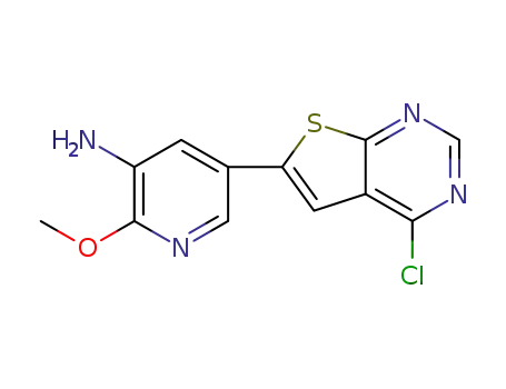 5-(4-chlorothieno[2,3-d]pyrimidin-6-yl)-2-methoxypyridin-3-ylamine