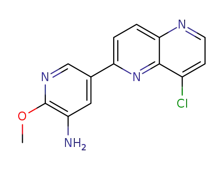 5-(8-chloro-[1,5]naphthyridin-2-yl)-2-methoxy-pyridin-3-ylamine