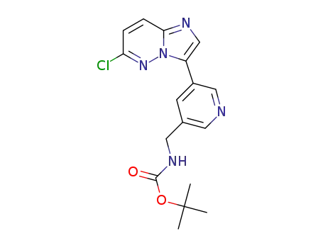 [5-(6-chloroimidazo[1,2-b]pyridazin-3-yl)pyridin-3-ylmethyl]carbamic acid tert-butyl ester
