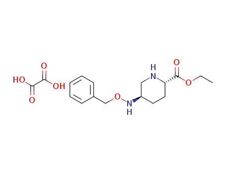 (2S,5R)-Ethyl 5-[(benzyloxy)amino]piperidine-2-carboxylate oxalate