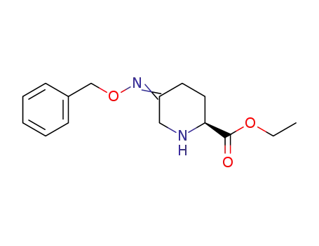 5-benzyloxyiminopiperidine-2S-carboxylic acid ethyl ester