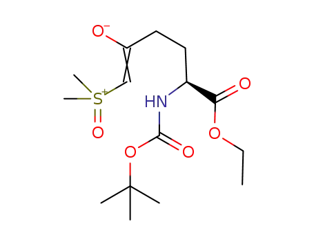 ethyl (S)-2-((tert-butoxycarbonyl)amino)-6-(dimethyl(oxo)-λ6-sulfanylidene)-5-oxohexanoate