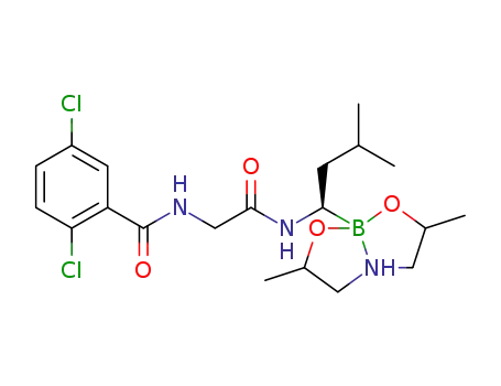 2,5-dichloro-N-[(R)-1-(4,8-dimethyl-[1,3,6,2]dioxazaborolan-2-yl)-3-methyl-(butylcarbamoyl)methyl]-benzamide