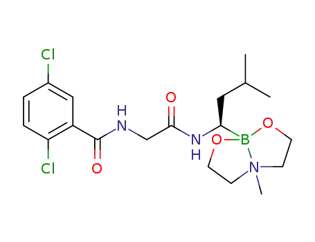 2,5-dichloro-N-{[(R)-3-methyl-1-(6-methyl-[1,3,6,2]dioxazaborolan-2-yl)-butylcarbamoyl]methyl}-benzamide