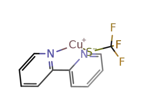 (2,2'-bipyride-kN1,kN1')(1,1,1-trifluoromethanethiolato-kS)-copper