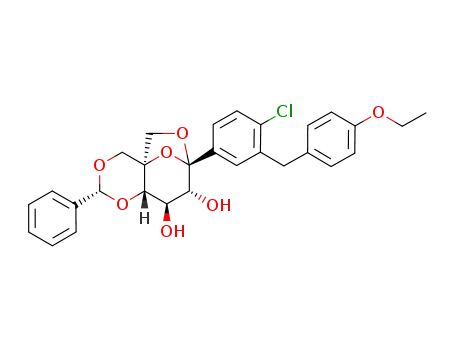 (2R,4aS,7S,8R,9R,9aS)-7-[4-chloro-3-(4-ethoxybenzyl)phenyl]-2-phenyltetrahydro-4a,7-epoxy[1,3]dioxino[5,4-c]oxepine-8,9(4H,5H)-diol