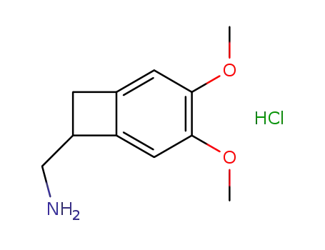 Molecular Structure of 35202-55-2 ((3,4-Dimethoxybicyclo[4.2.0]octa-1,3,5-trien-7-yl)methanamine hydrochloride)